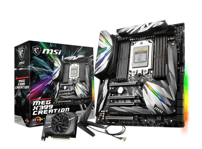 The MSI MEG X399 Creation Motherboard Review: The New 16